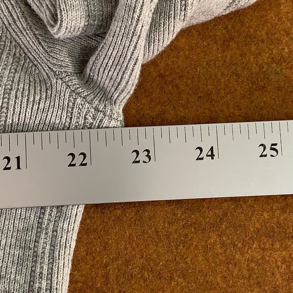 Gap Mens SIze Large Heather Gray CashSoft Rib Knit Crew Neck Sweater New - Picture 7 of 10